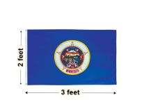 2'x3' Minnesota Nylon Outdoor Flag